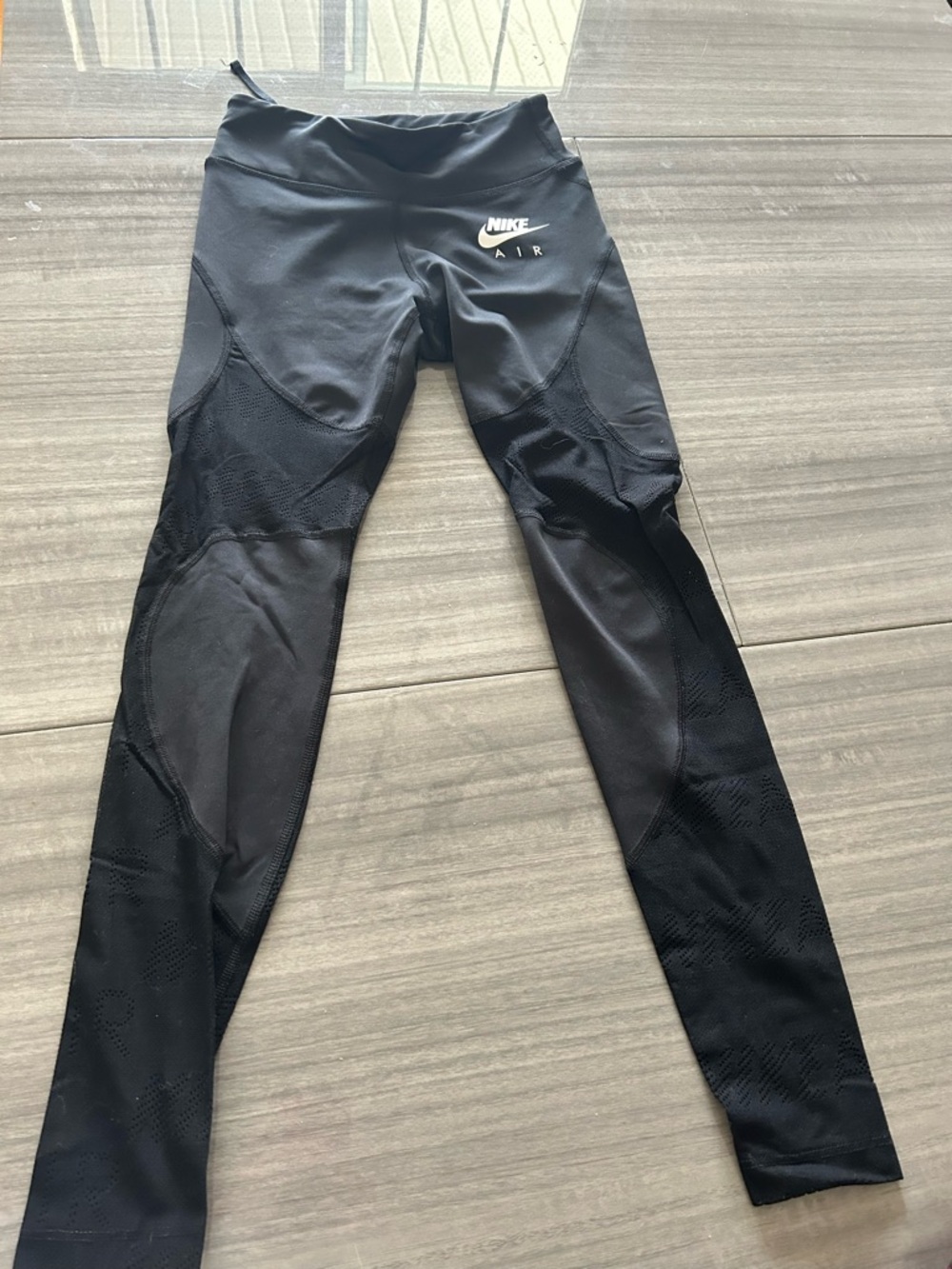 Nike Black Leggings with White Air Logo